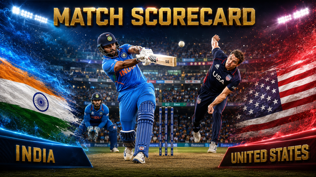 India National Cricket Team Vs United States National Cricket Team Match Scorecard