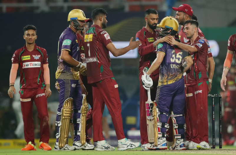 Lucknow Super Giants Vs Kolkata Knight Riders Timeline