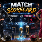 New Zealand National Cricket Team Vs West Indies Cricket Team Match Scorecard