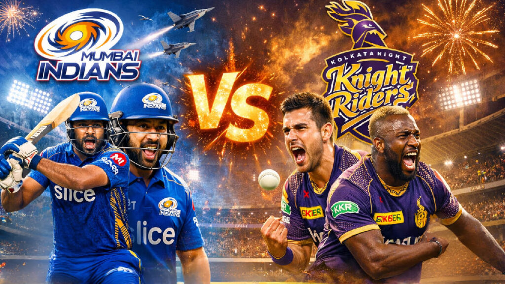 Mumbai Indians Vs Kolkata Knight Riders Timeline